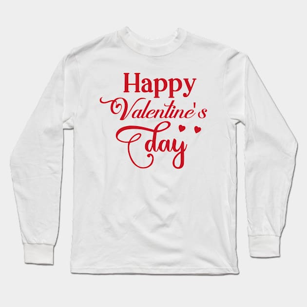 Happy Valentines Day Long Sleeve T-Shirt by PairPearBear